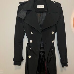 Calvin Klein Black Trench Coat